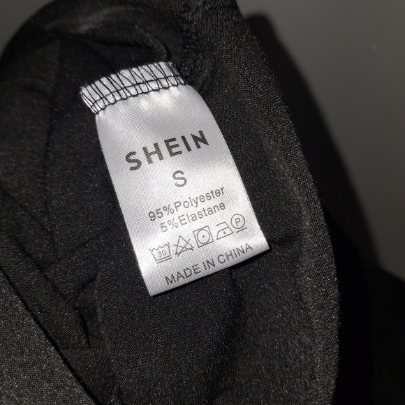 SHEIN Black Short Sleeve Maxi Dress- W  Sz Small - Picture 4 of 4